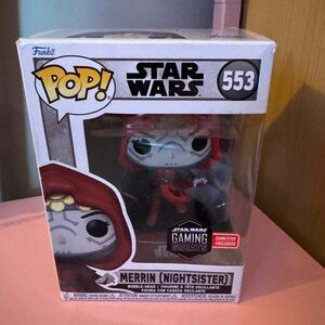 Funko Pop Star Wars Merrin Figure - Red and Black
